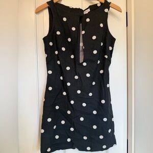Black Polka Dot Mini Dress